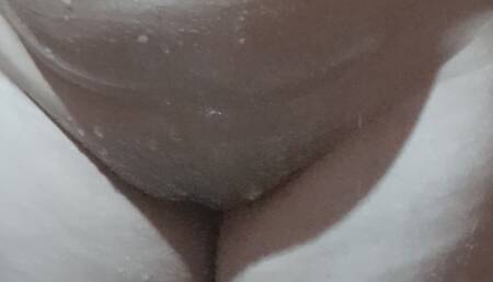 Jessi is taking a bath