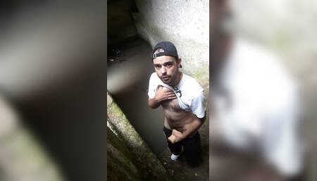 I Am Jerk off Cum Under Stones with Fleshlight