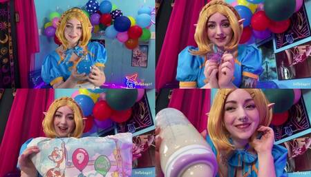 POV Step-Mommy-Zelda Gives Link Age Regression Potion