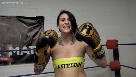 Mia Hope Knocks You Out! Femdom POV Boxing