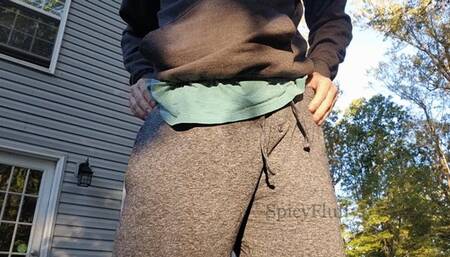 Warming up my pampers on a cool morning