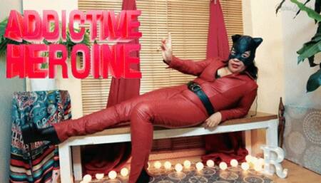Addictive Heroine in LEATHER CATSUIT USES YOUR TONGUE- Reinaleather POV
