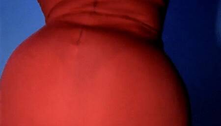 BBW Huge ass in red dress twerking