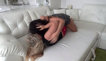 CATBALL FOOTSIE and hair pulling 2FW