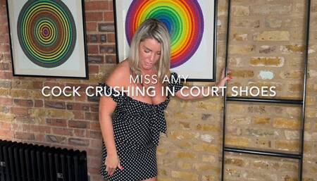 Cock Crushing In Court Shoes