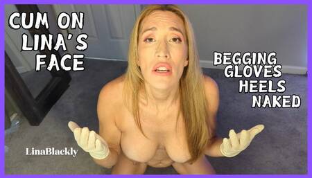 Cum on Lina's Face - She's Begging POV