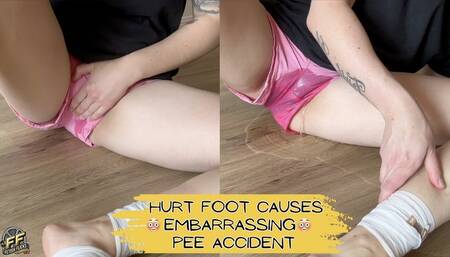 Hurt foot causes EMBARRASSING Pee accident