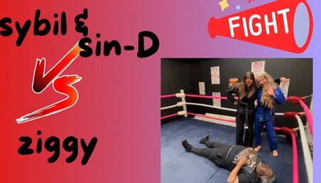 FFGMIX Live Martial Arts Practice SinD and Sybil vs Male mov