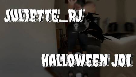 Juliette_RJ on a Halloween creepy JOI including cum countdown - JOI - FOOT FETISH - CUM COUNTDOWN - RED LONG TOENAILS