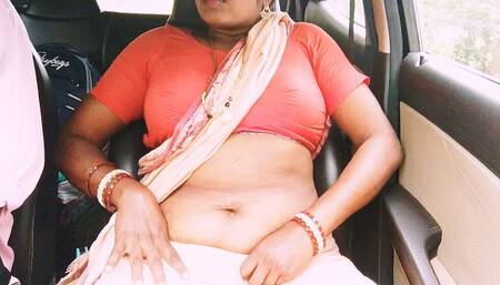 Indian House Maid Car Sex with House Woner in Jingle Road. Telugu Dirty Talks.