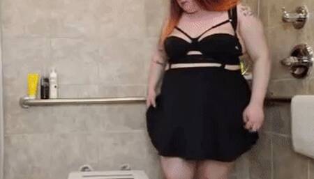 Messy BBW Shower Pee MOV
