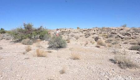 Threesome on a Hot Vegas Hiking Trail