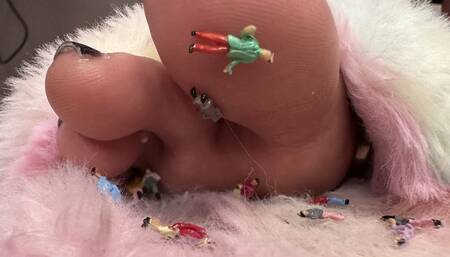 Tinies Toyed with in Solana’s Worn Slippers