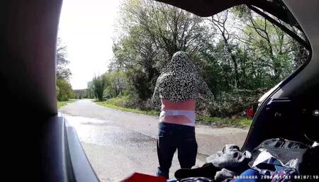 Change Into Cross Dress Wheil Parked in Layby Near Ampthill