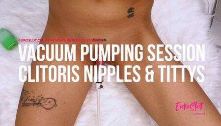 Vacuum Pumping Session Clitoris Nipples And Tittys (ES940)