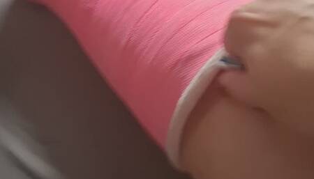 Stuf under my leg cast for the itch