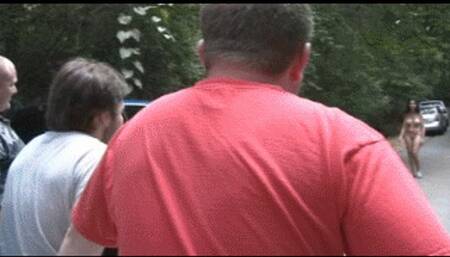 Naked Jen Fucked And Cummed In Her Mouth By Strangers At The Car Park! (wmv)