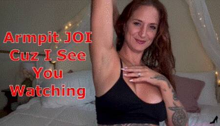 Armpit JOI Cuz I Can See You Watching - Autumn Bodell Armpit Worship Edging Armpit Jerk Off Instruction Armpit Cum Countdowns