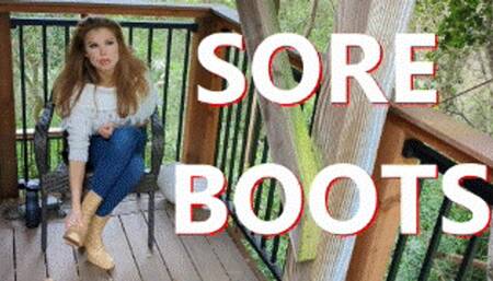 Sore Boots - Candle Boxxx Wrecked Boots Crushing Boots Destruction Stomping Boots Crushing Sore Feet Pantyhose Feet Pantyhose Under Jeans Nylons 4K