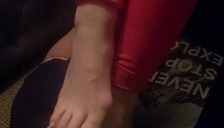 All taped up | Perfect footrest