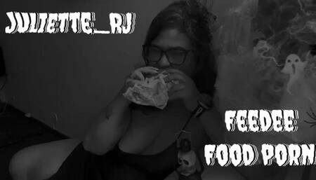 Juliette_RJ eating a Paid Halloween lunch - FOR MOBILE DEVICES USERS - FEEDERISM - EATING FOOD - MUKBANG