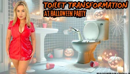 Toilet Transformation at Halloween Party