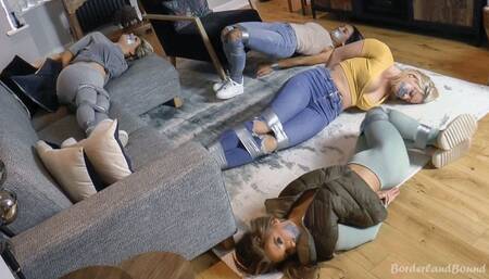 Daisy, Emma, Brook & Courtney in: It’s Quadruple the TakeDowns Beyond the Old Plaster Stores as Feisty Amateur Sleuths Battle Their Bonds to the Bitter End! (HD)