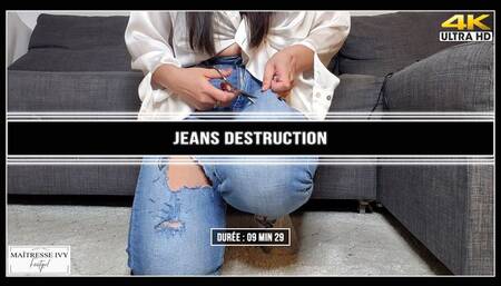 Jeans destruction 4K