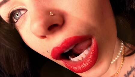 Sensual Lip Licking