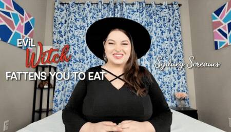 Evil Witch Fattens You to Eat - Witch Sydney Screams Wants to Fatten You so She Can Vore You - 1080 mp4