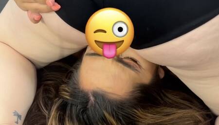 Face sitting and barefoot wrestling