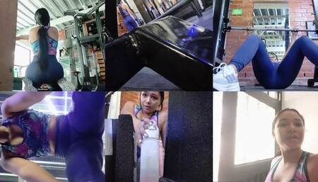 tiny spy man in the gym