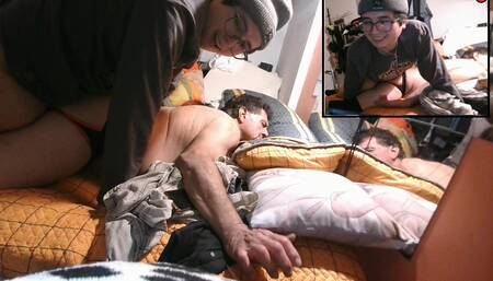 Mature Daddy Teaches His Disabled Boy About Creampies