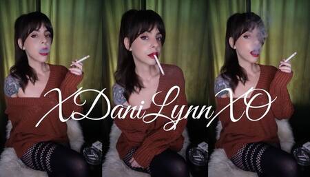 Smoking Wearing Sweater