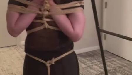 Reverse Prayer Bondage Punishment for Naughty Student