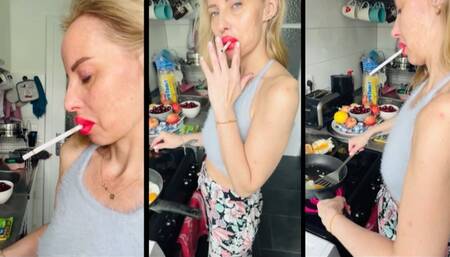 Chain smoking eve 120 while cooking