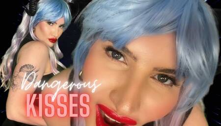 Dangerous Kisses - Kissing POV Red Lips Lipstick Kisses Succubus