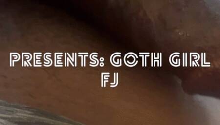 Goth Girl 1st Time Footjob