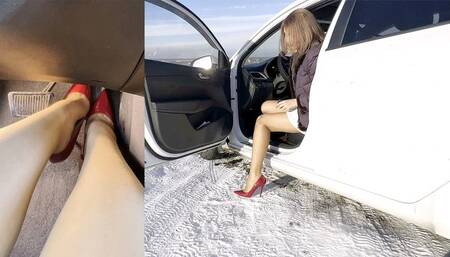 KRISTINA HARD REVVING Jimmy Choo HIGH HEELS full video 22 min__