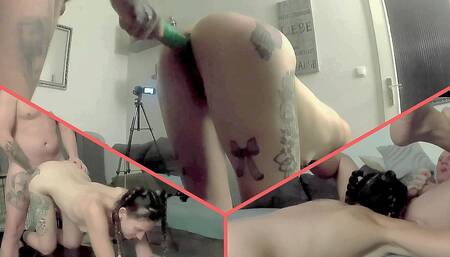 Young Submissive Student Fucked Hard and Spanked From Behind