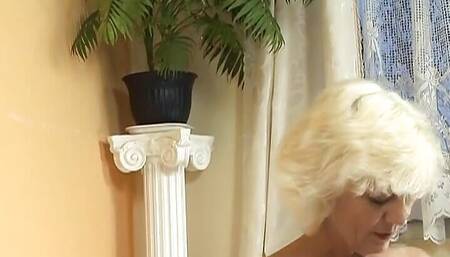 Sexy German Granny Creampied on the Bed