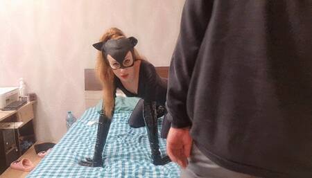 catwoman pig nose the crow, different angles view