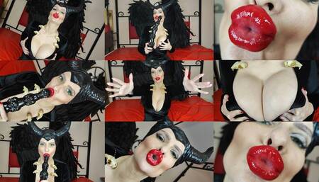 Powerful red lipstick kisses from Maleficent to take your soul