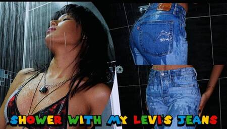 Shower with my levi's jeans - Agatha