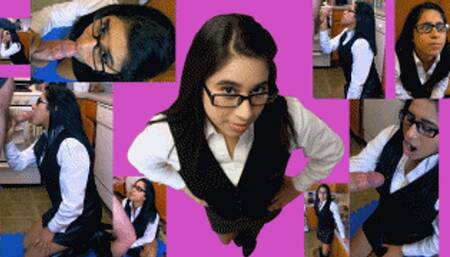 Trophy wife eRica gets dick slapped, spit on, face fucked, & turned into a cum dump!