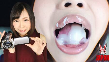 Nanoka YUHO's Seductive Tongue - Cum in Her Mouth