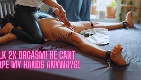 I ruin his first orgasm - but then I ll start again and I keep milking and wont let him go, until I get a second load!