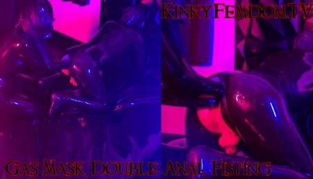 Gas Mask Double Fisting 4K ft Latex Mistress Patricia Maz Morbid #fisting