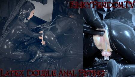 Latex Double Anal Fisting 4k ft Mistress Patricia Maz Morbid #fisting