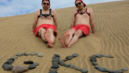 Horny Couple Day Trip in the Dunes